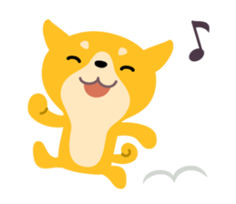 BLACK & BROWN SHIBA INU sticker #11658729