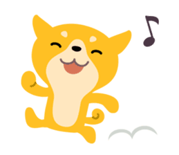 BLACK & BROWN SHIBA INU sticker #11658729