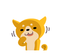 BLACK & BROWN SHIBA INU sticker #11658731