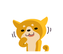 BLACK & BROWN SHIBA INU sticker #11658731