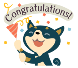 BLACK & BROWN SHIBA INU sticker #11658733