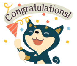 BLACK & BROWN SHIBA INU sticker #11658733