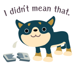 BLACK & BROWN SHIBA INU sticker #11658734