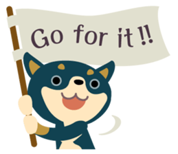 BLACK & BROWN SHIBA INU sticker #11658735