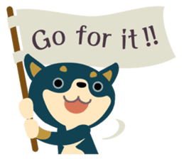 BLACK & BROWN SHIBA INU sticker #11658735