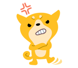 BLACK & BROWN SHIBA INU sticker #11658740