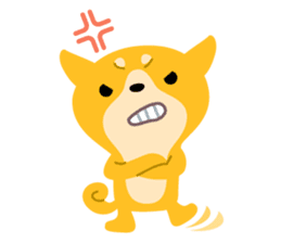 BLACK & BROWN SHIBA INU sticker #11658740