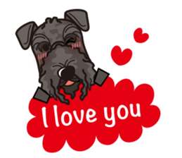 iinu - Kerry Blue Terrier sticker #11658807