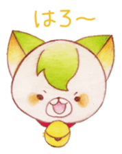 Animals of color pencils sticker #11659105