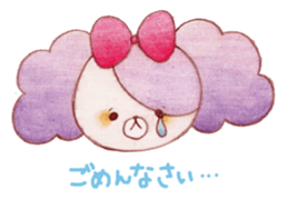 Animals of color pencils sticker #11659110