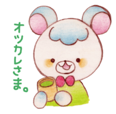 Animals of color pencils sticker #11659111