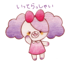 Animals of color pencils sticker #11659114