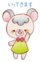 Animals of color pencils sticker #11659115