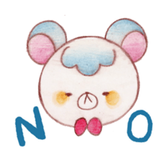 Animals of color pencils sticker #11659119