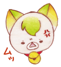 Animals of color pencils sticker #11659129