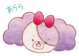 Animals of color pencils sticker #11659130