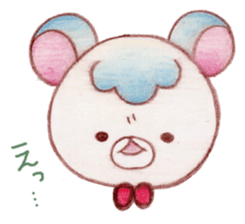 Animals of color pencils sticker #11659131