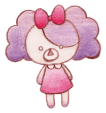 Animals of color pencils sticker #11659138