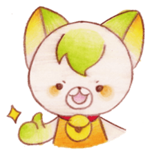 Animals of color pencils sticker #11659141