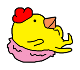 Chicken Piyoko part3 sticker #11659474