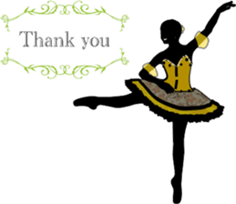 Balletsilhouette Beautiful sticker act.2 sticker #11659632