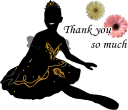 Balletsilhouette Beautiful sticker act.2 sticker #11659633