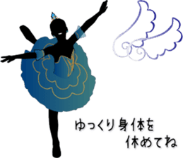 Balletsilhouette Beautiful sticker act.2 sticker #11659647