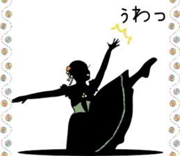 Balletsilhouette Beautiful sticker act.2 sticker #11659652
