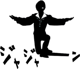 Balletsilhouette Beautiful sticker act.2 sticker #11659655