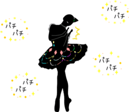 Balletsilhouette Beautiful sticker act.2 sticker #11659657