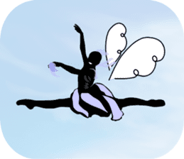 Balletsilhouette Beautiful sticker act.2 sticker #11659659