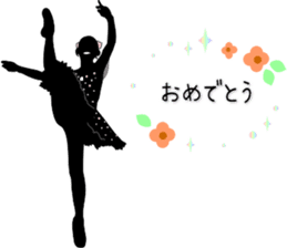 Balletsilhouette Beautiful sticker act.2 sticker #11659661