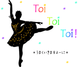 Balletsilhouette Beautiful sticker act.2 sticker #11659663