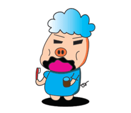 Piggy Man sticker #11659892