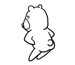 Funny bear "KUMANORI-KUN 2" sticker #11660699