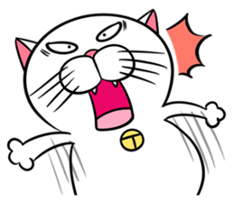 Stupid Fat White Cat sticker #11660825