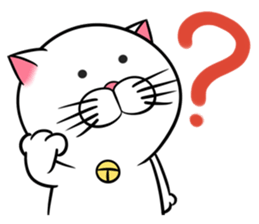 Stupid Fat White Cat sticker #11660829