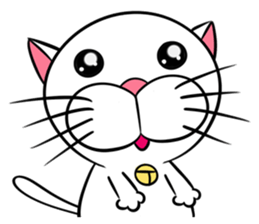 Stupid Fat White Cat sticker #11660834