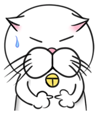 Stupid Fat White Cat sticker #11660836