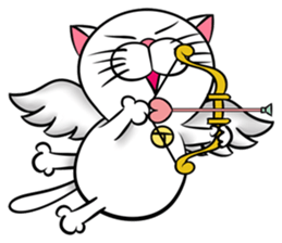 Stupid Fat White Cat sticker #11660845