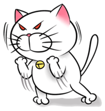 Stupid Fat White Cat sticker #11660848