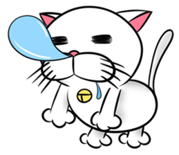 Stupid Fat White Cat sticker #11660850