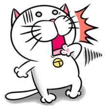 Stupid Fat White Cat sticker #11660851
