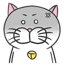 Stupid Fat White Cat sticker #11660852