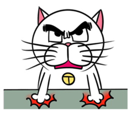 Stupid Fat White Cat sticker #11660857