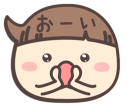 markup balloon girl -Daily- sticker #11660920