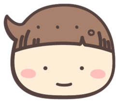 markup balloon girl -Daily- sticker #11660933