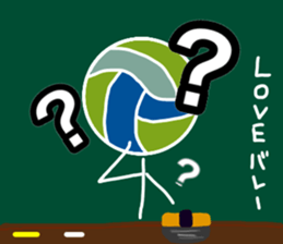 Let's go Volleyball team sticker #11661154