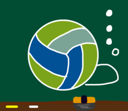 Let's go Volleyball team sticker #11661173