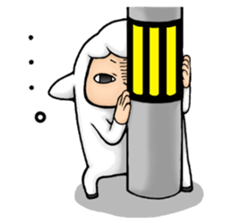 Pretty & Interesting Sheep. sticker #11662186